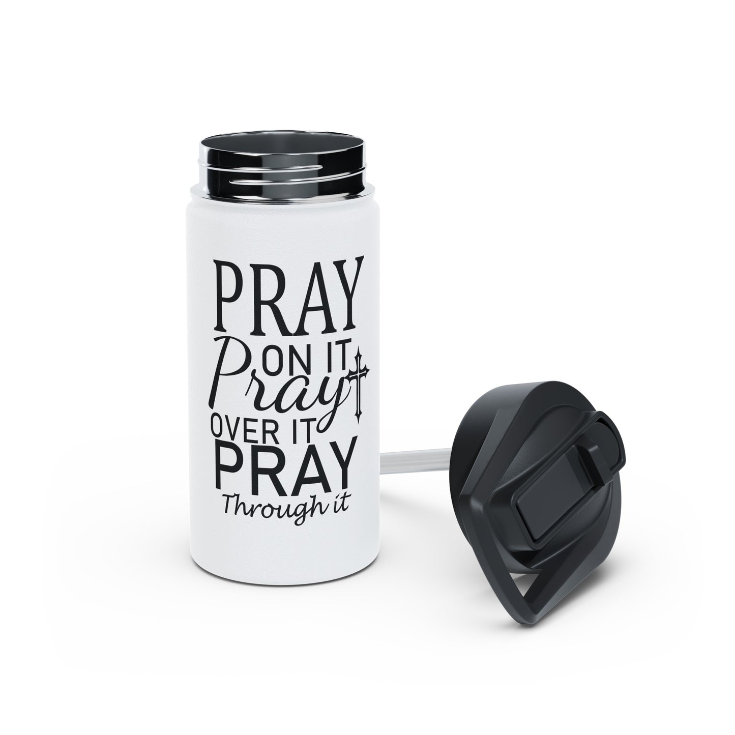 "Make prayer a daily habit" Stainless Steel Water Bottle