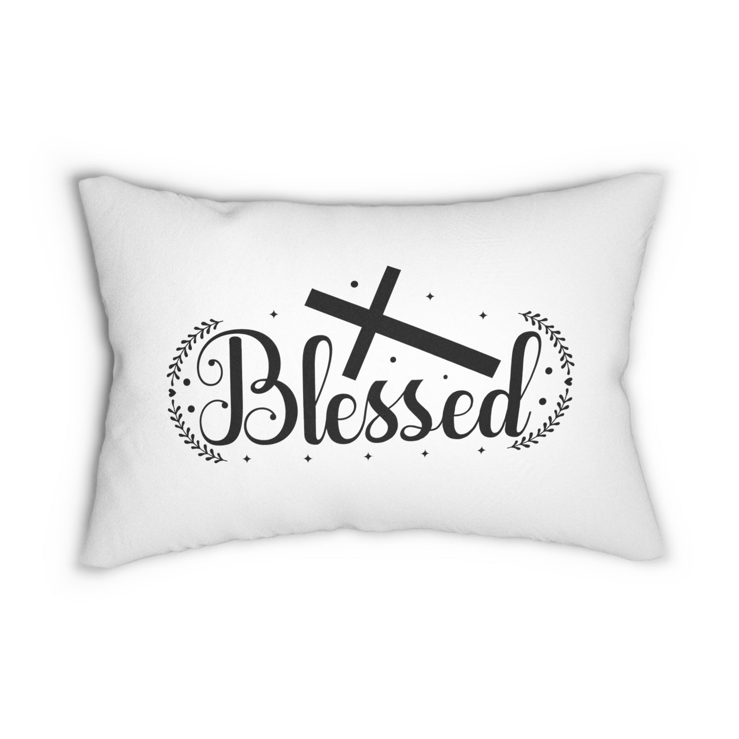 "Blessed" Polyester Lumbar Pillow