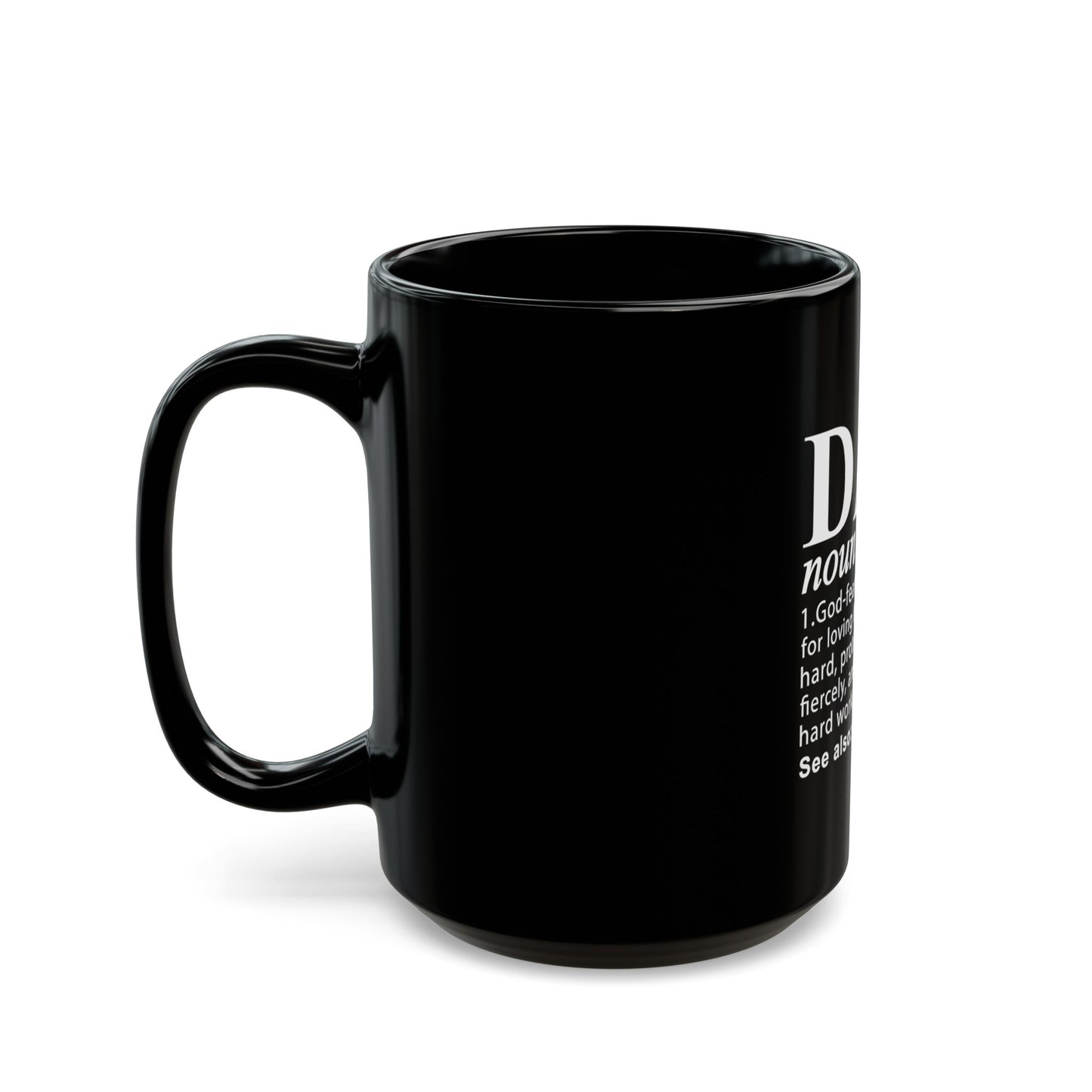 "Dad" Black Coffee Mug (11oz, 15oz)