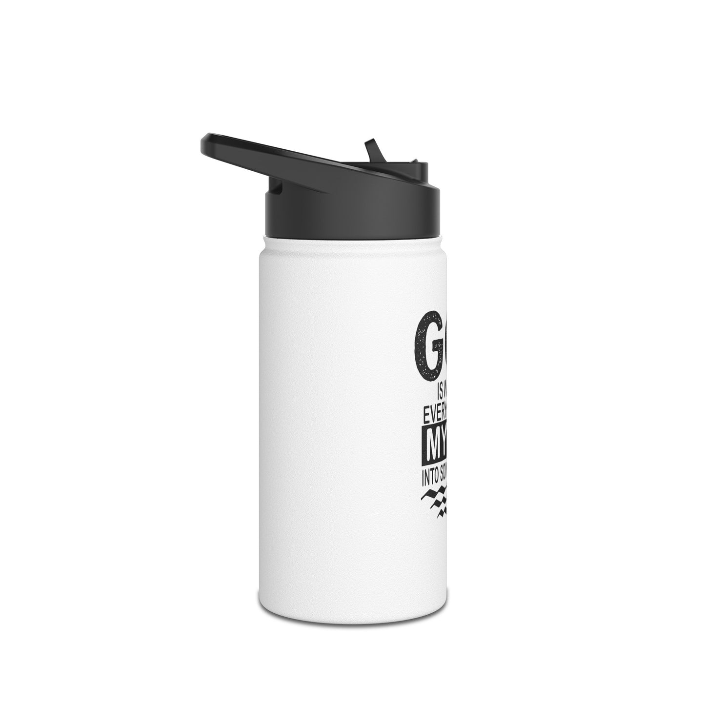 "God is working every detail of my life..." Stainless Steel Water Bottle