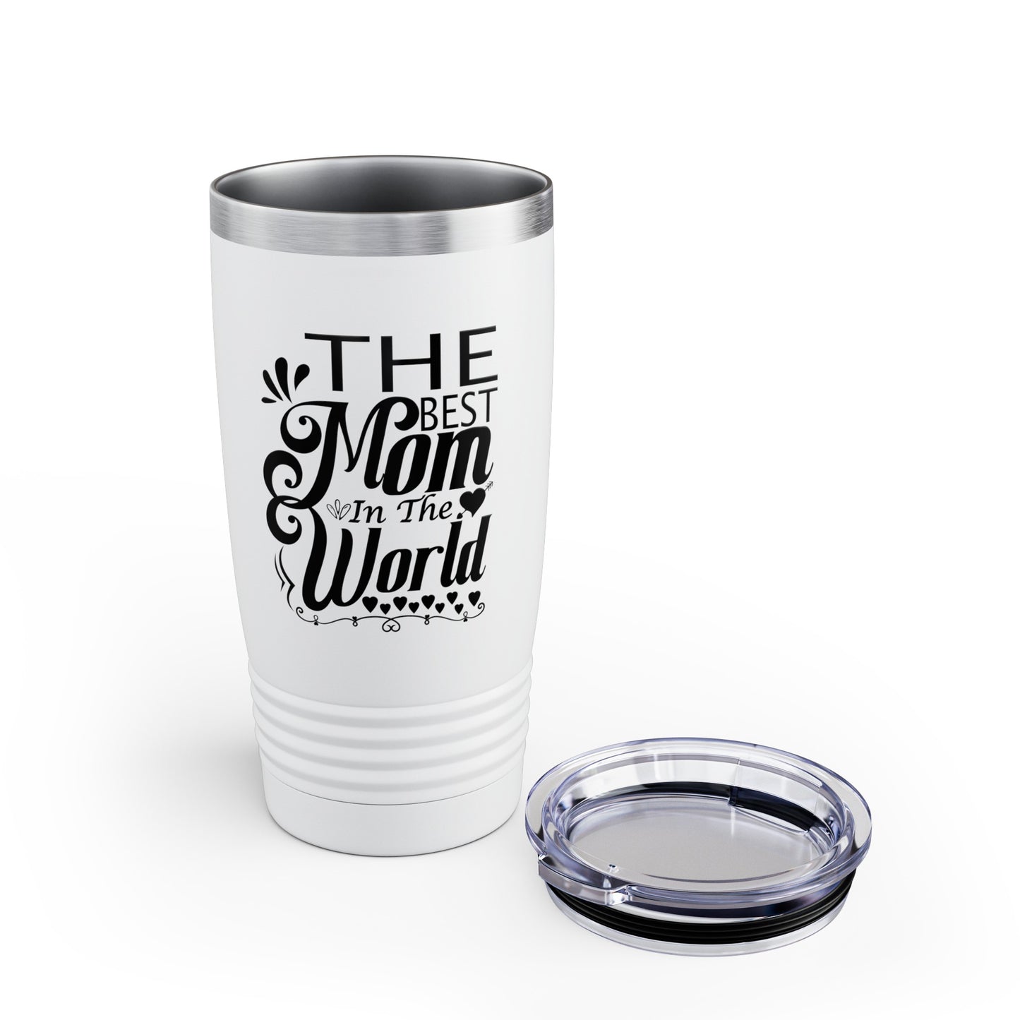 "The Best Mom in The World" White Tumbler (20oz)
