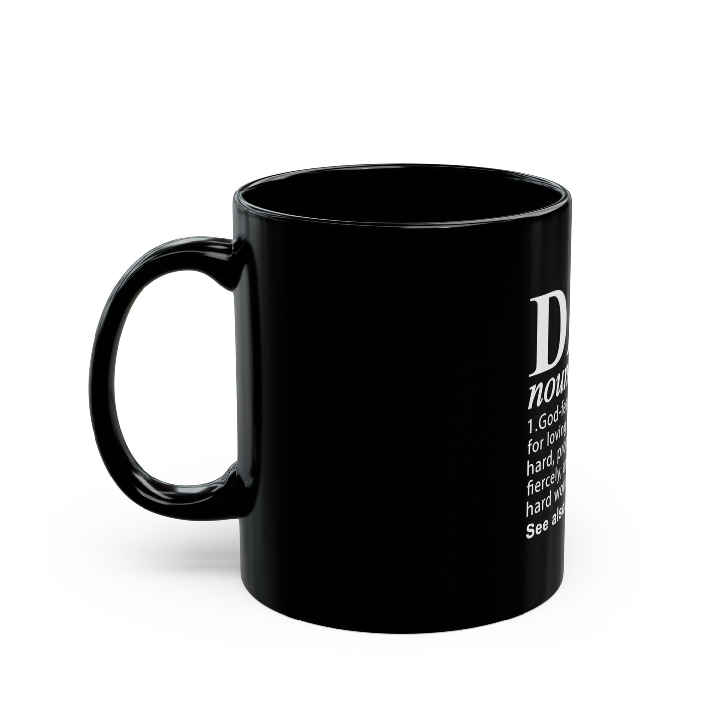 "Dad" Black Coffee Mug (11oz, 15oz)
