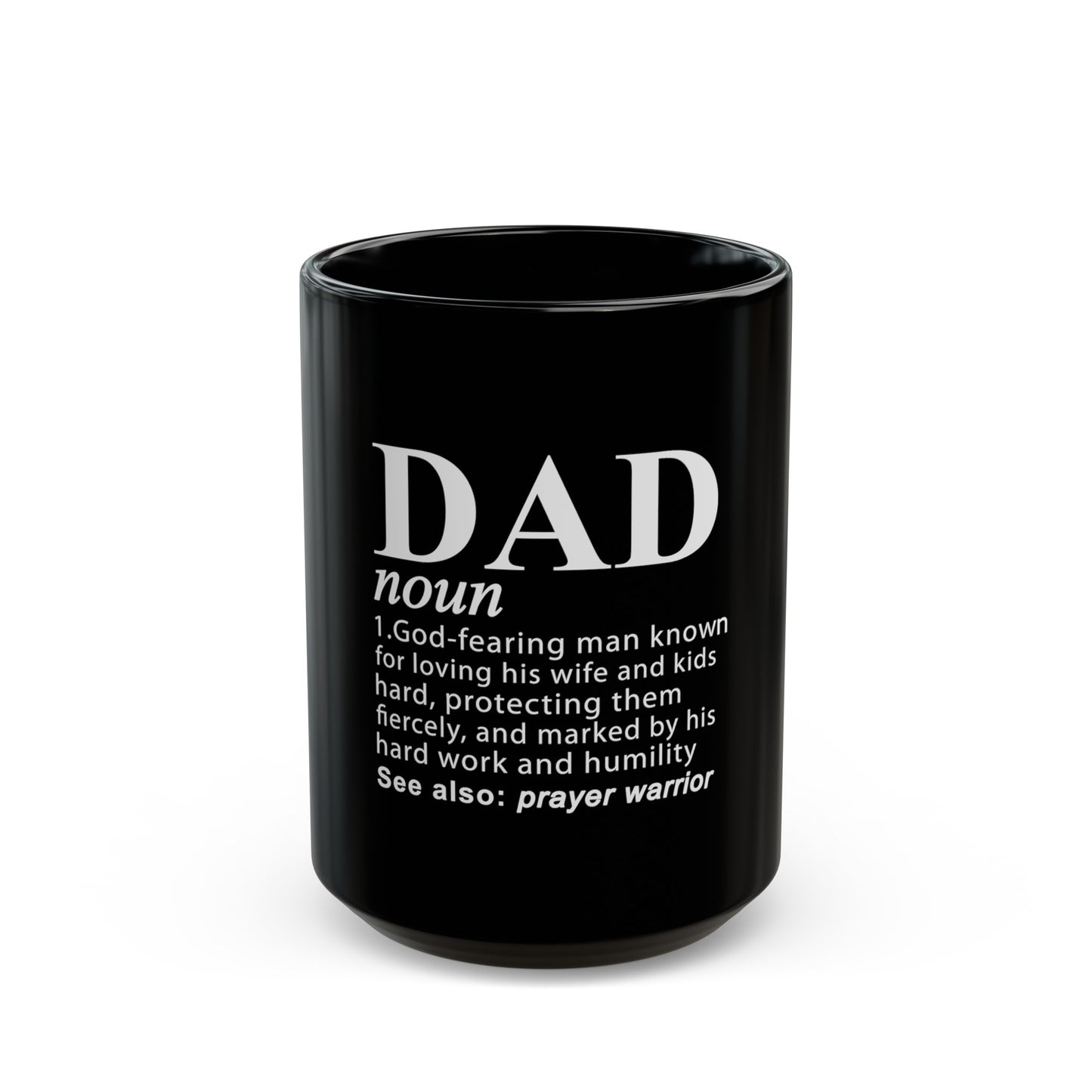 "Dad" Black Coffee Mug (11oz, 15oz)