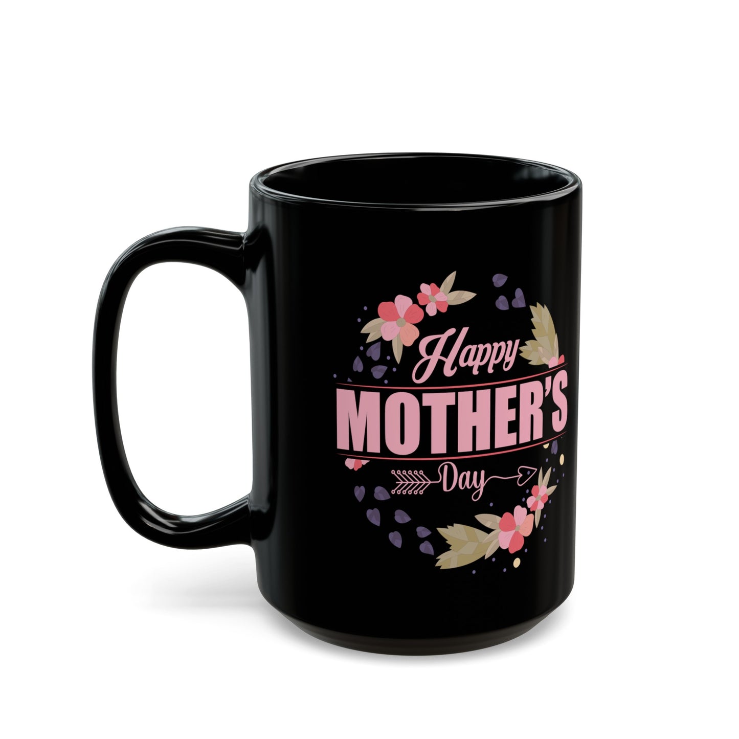 "Happy Mother's Day" Black Coffee Mug (11oz, 15oz)