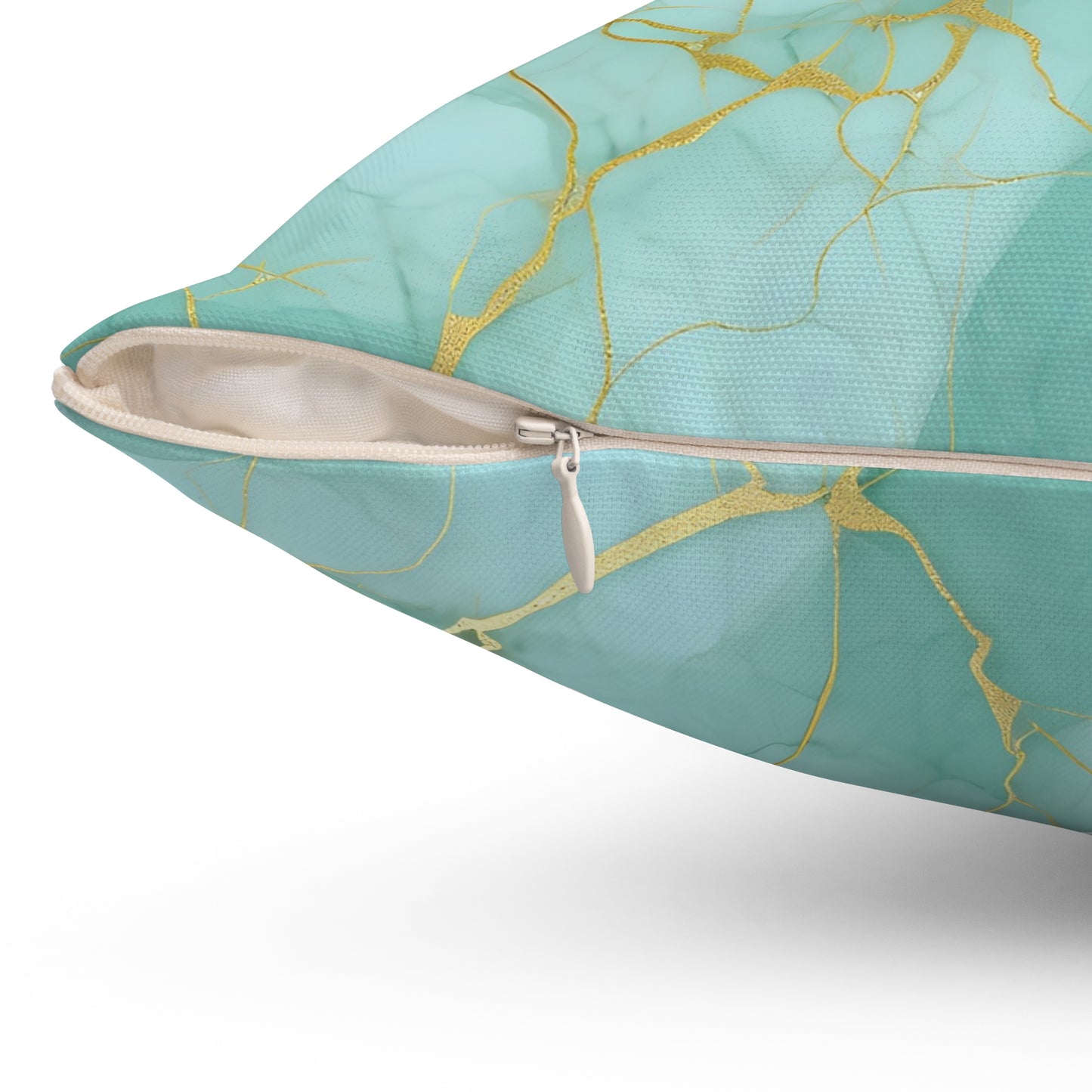 Blue Hosta Square Pillow