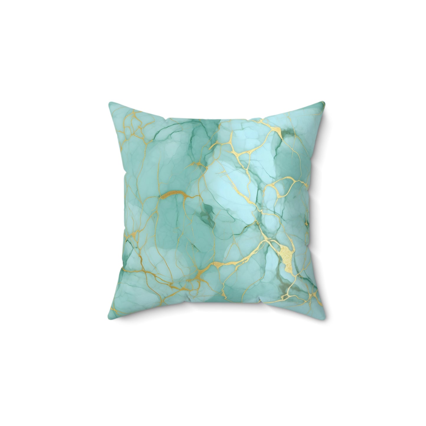Blue Hosta Square Pillow