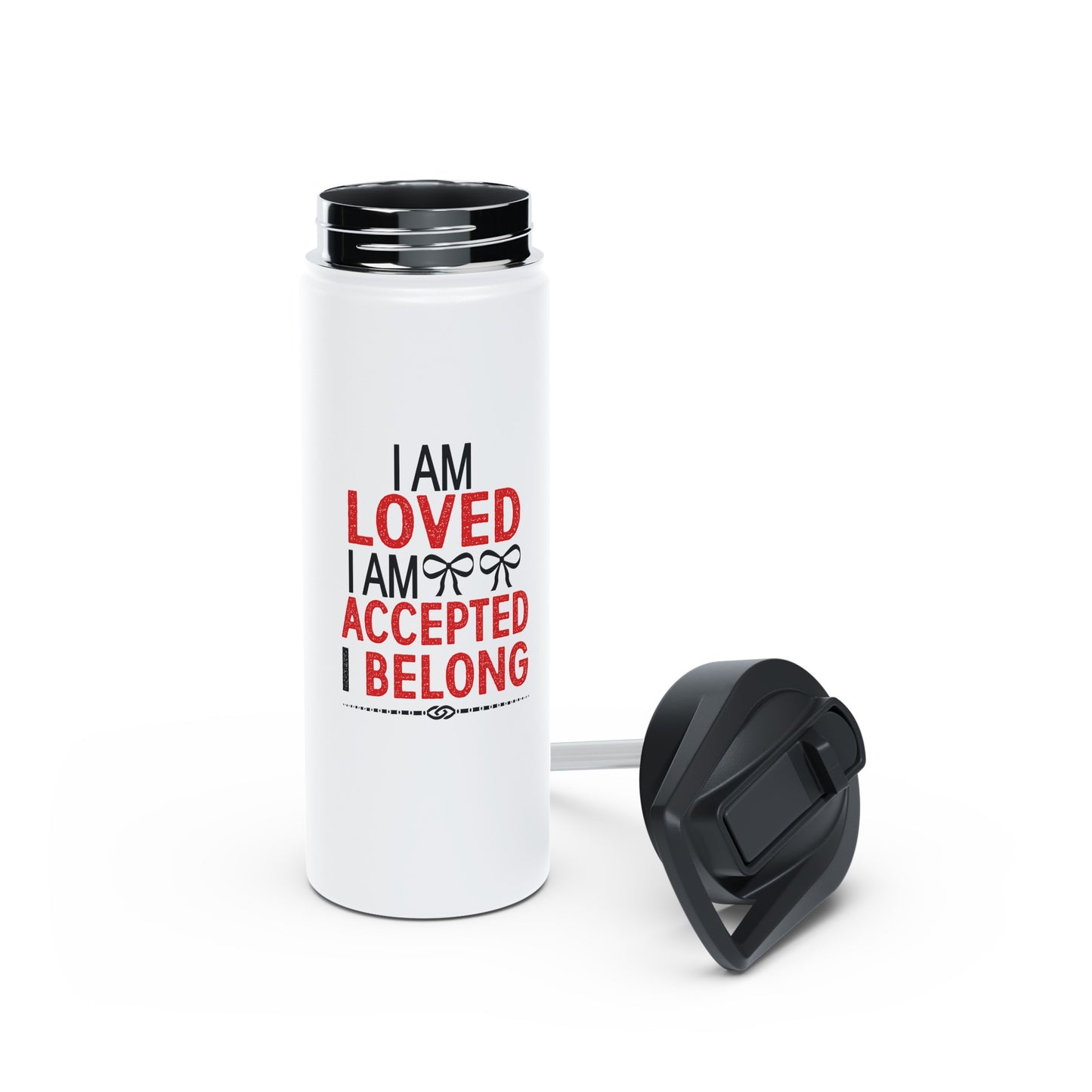 "I am loved" Stainless Steel Water Bottle