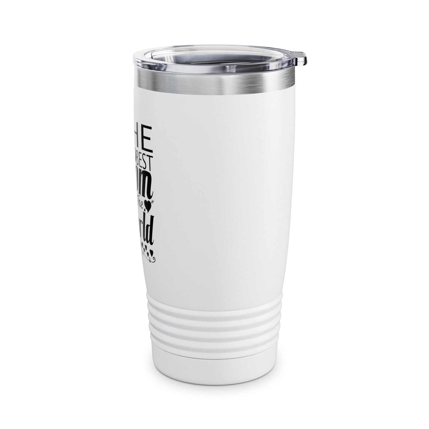 "The Best Mom in The World" White Tumbler (20oz)