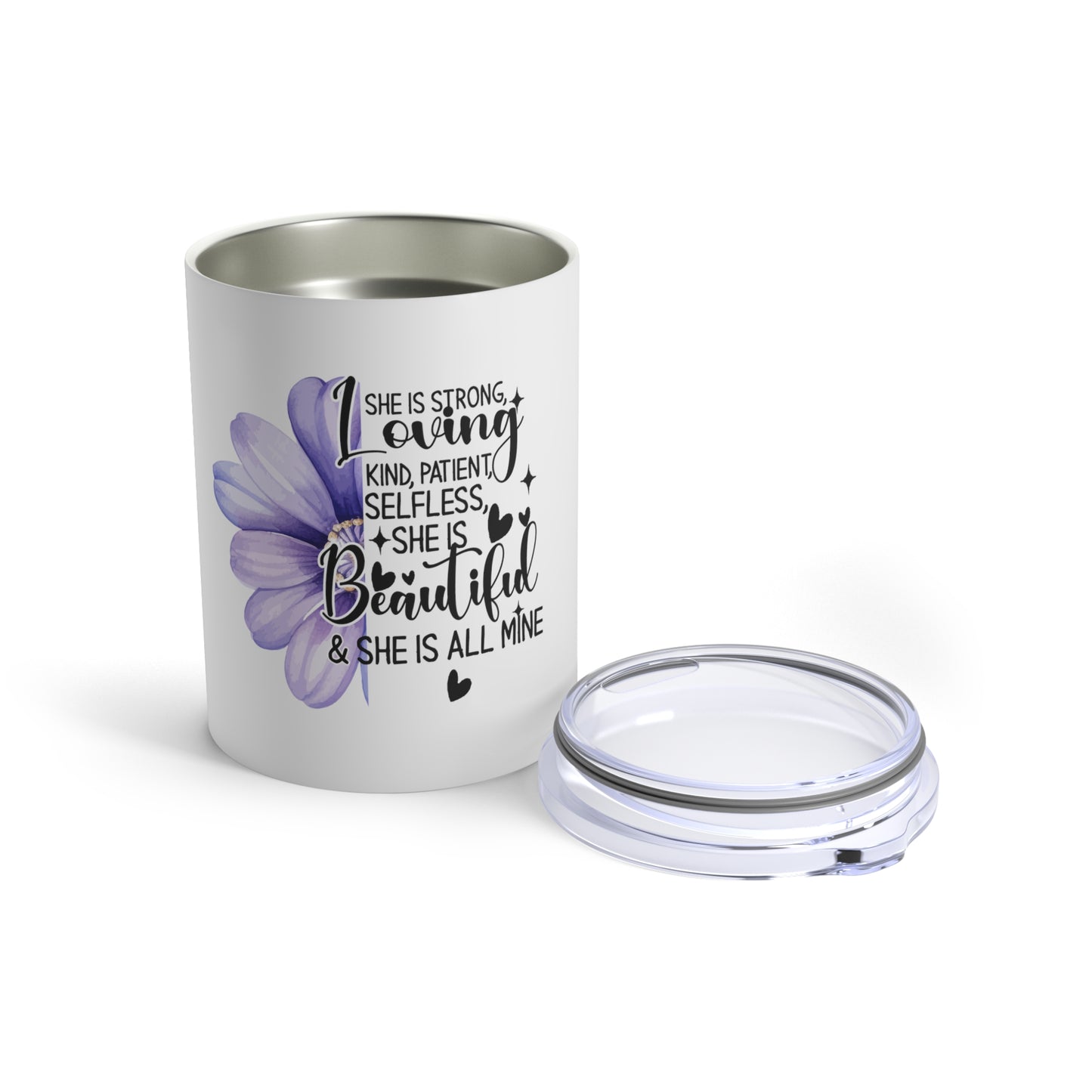 "She is" Affirmation Tumbler 10oz