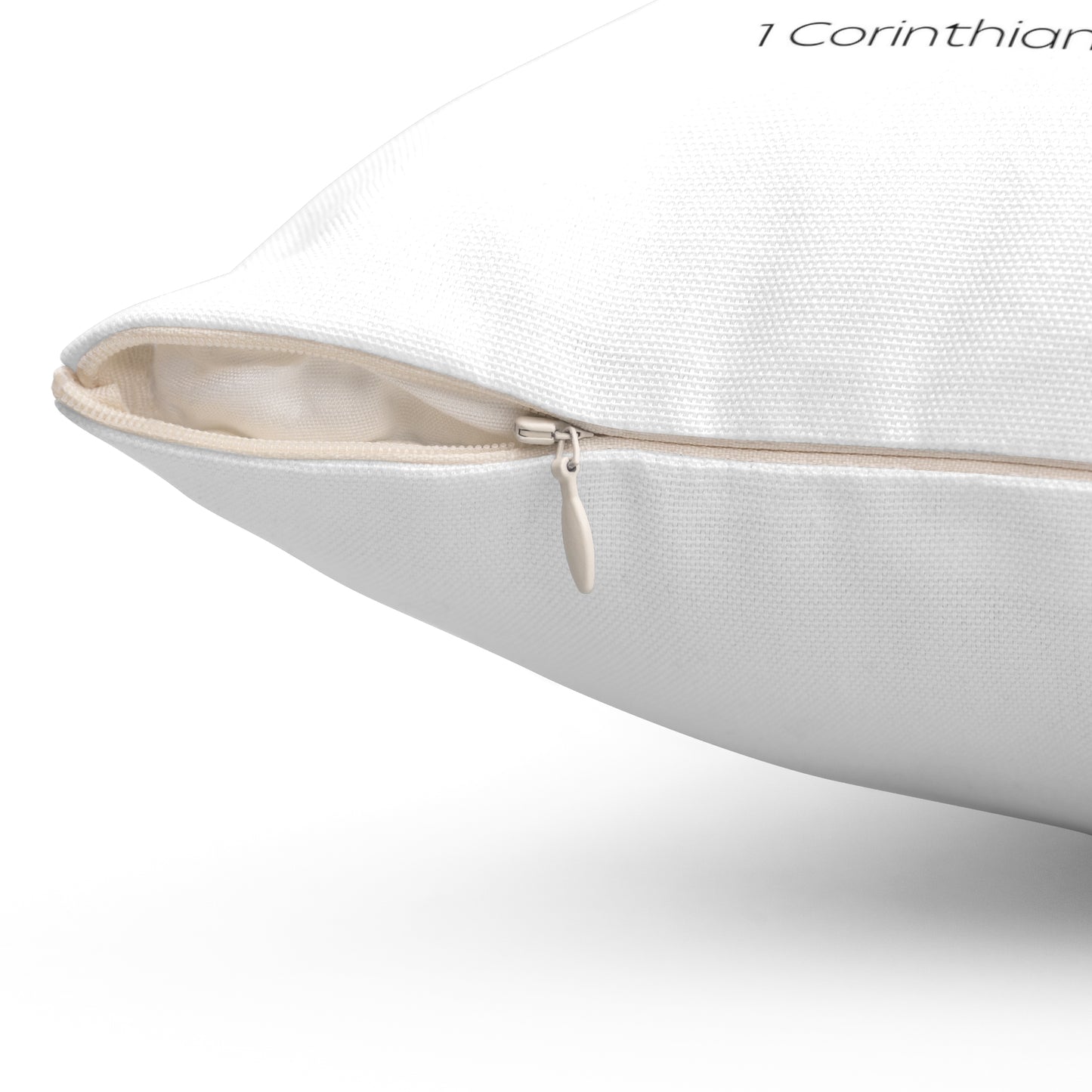 "Love is patient, kind" Square Pillow