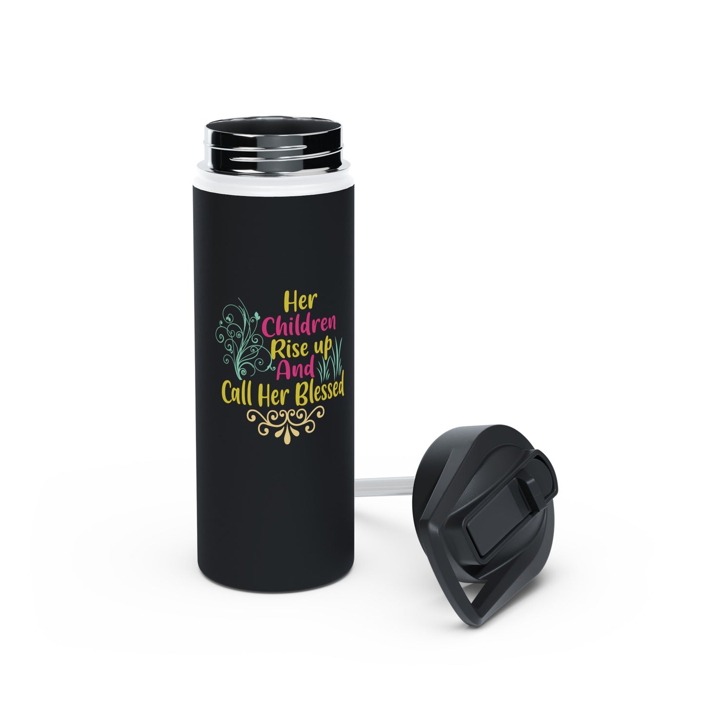 "Her Children Shall Rise Up And Call Her Blessed" Stainless Steel Water Bottle