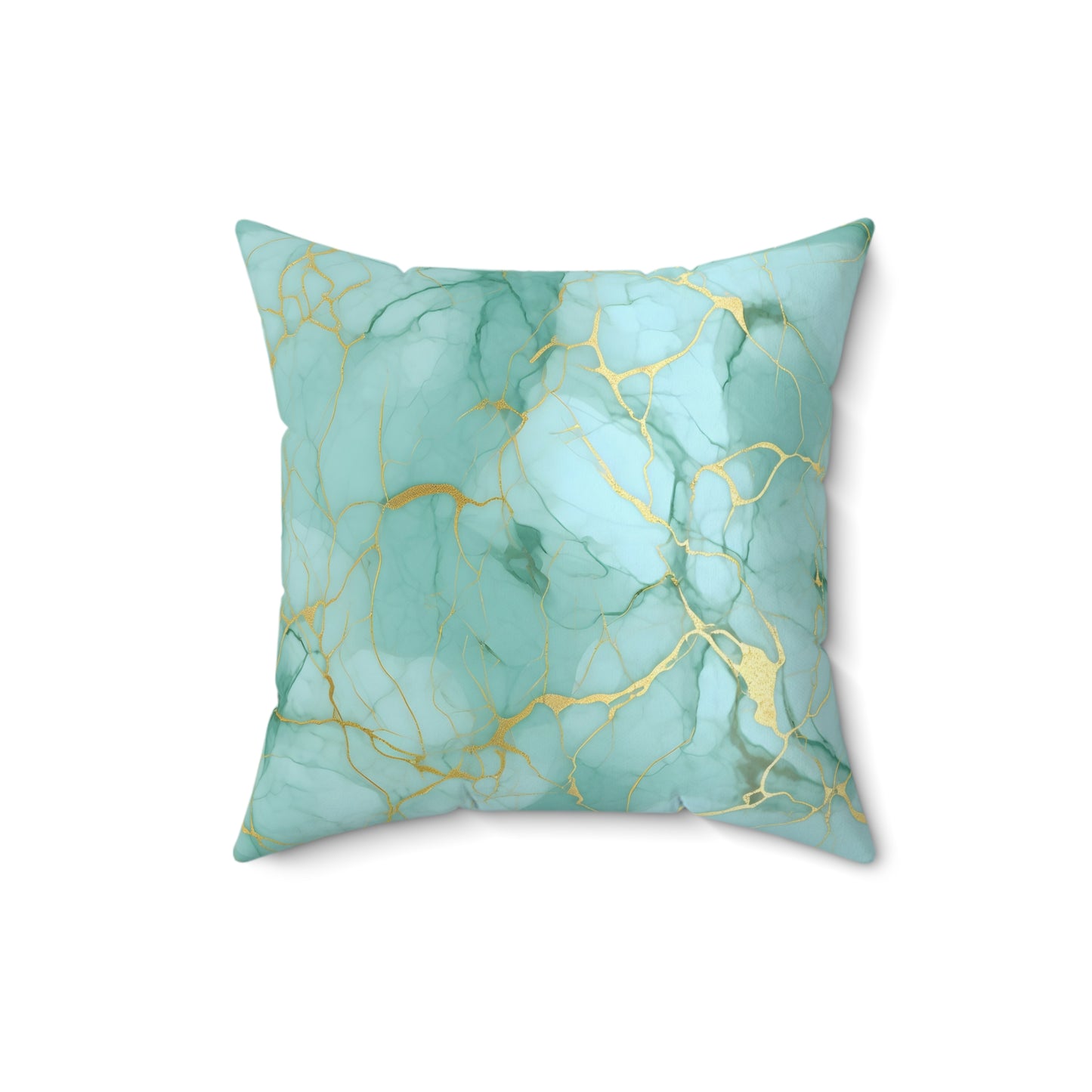 Blue Hosta Square Pillow