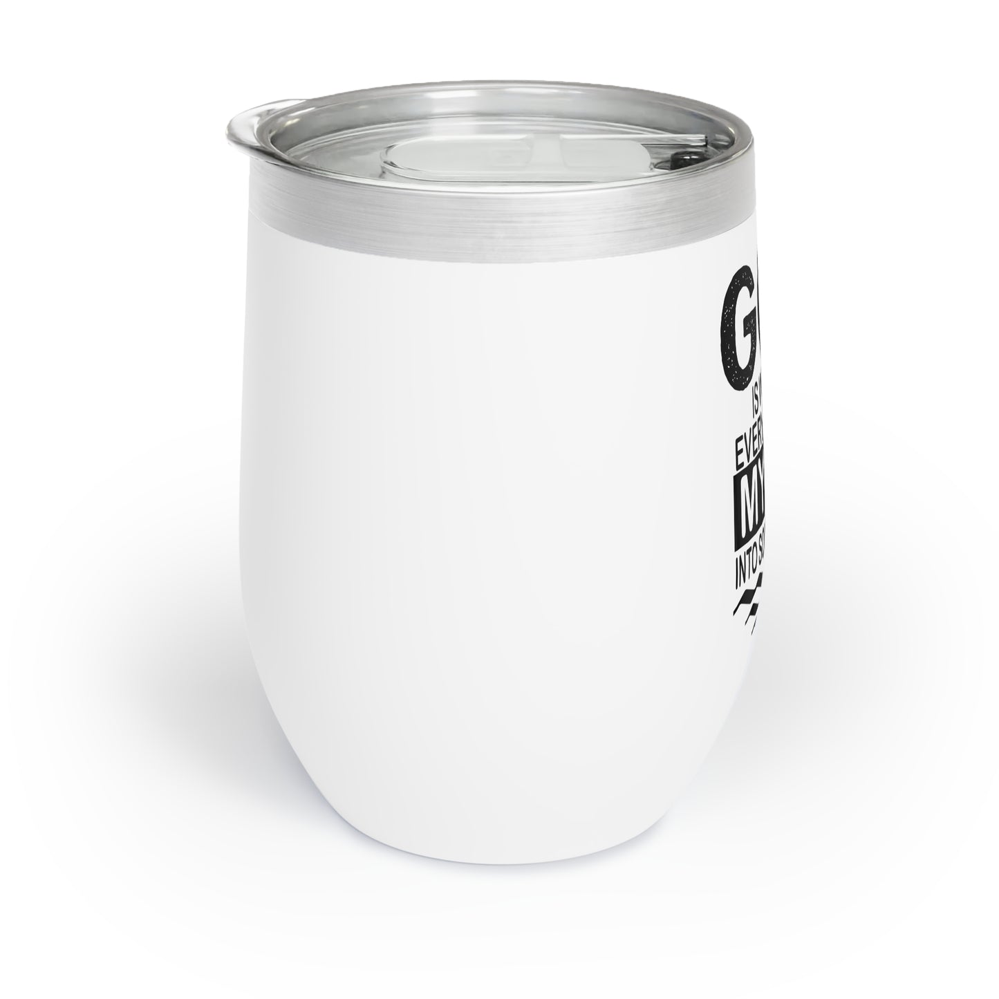 "God is working every detail of my life..." Wine Tumbler (12oz)