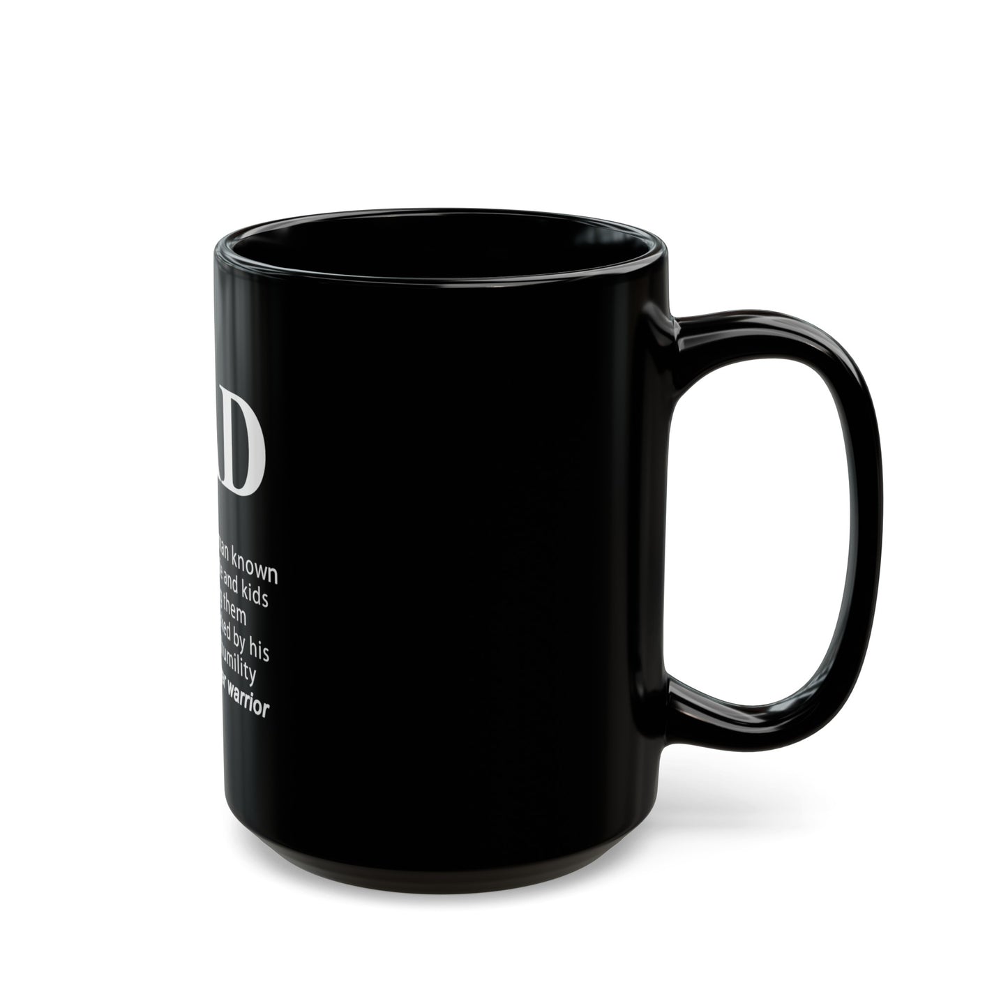 "Dad" Black Coffee Mug (11oz, 15oz)