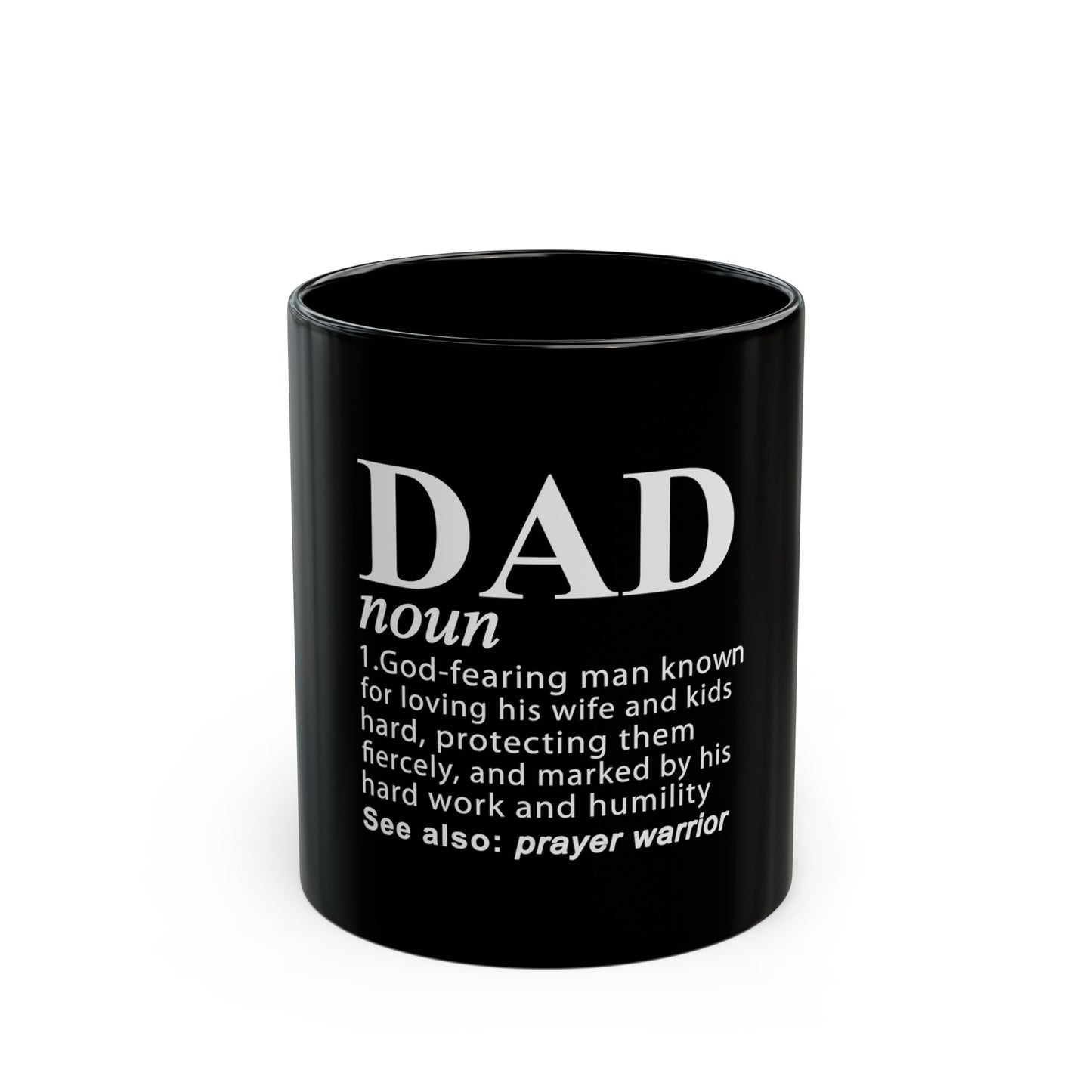 "Dad" Black Coffee Mug (11oz, 15oz)