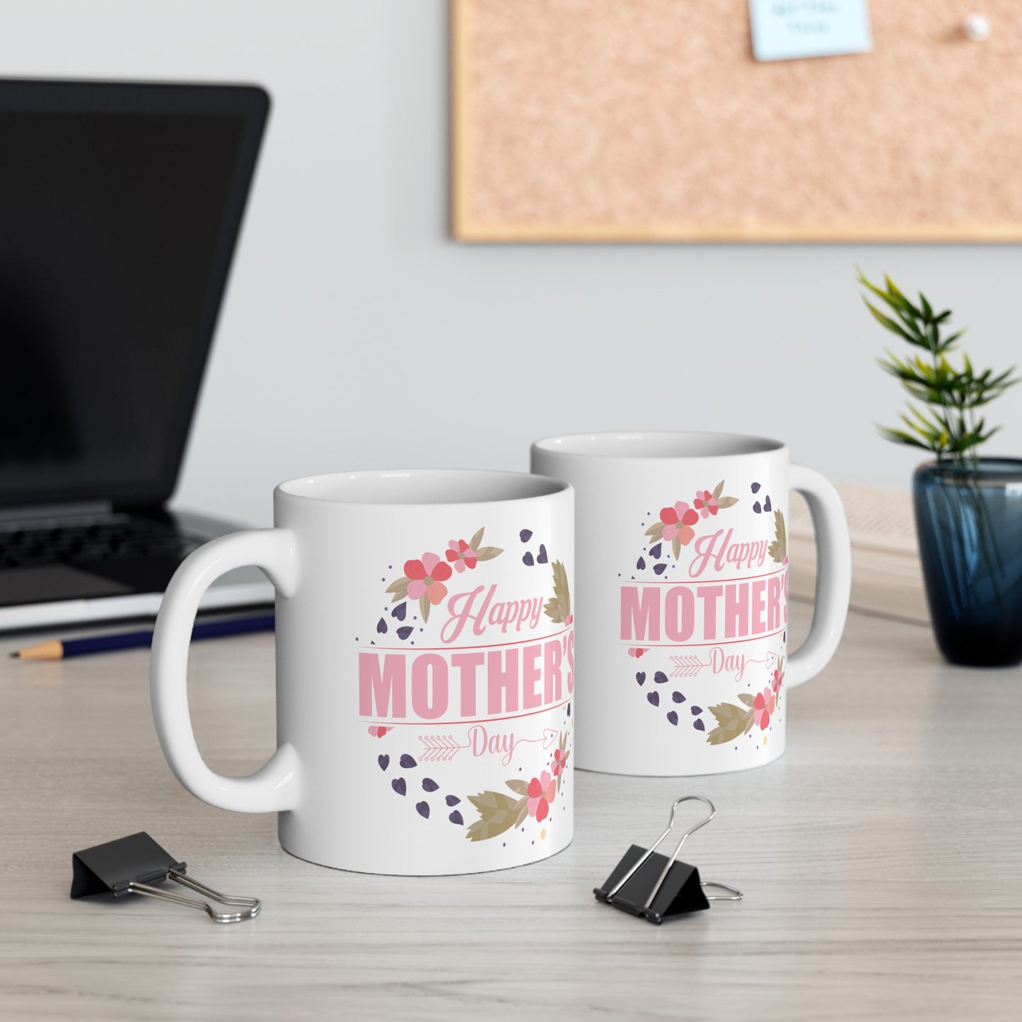 "Happy Mother's Day" White Ceramic Mug (11oz, 15oz)