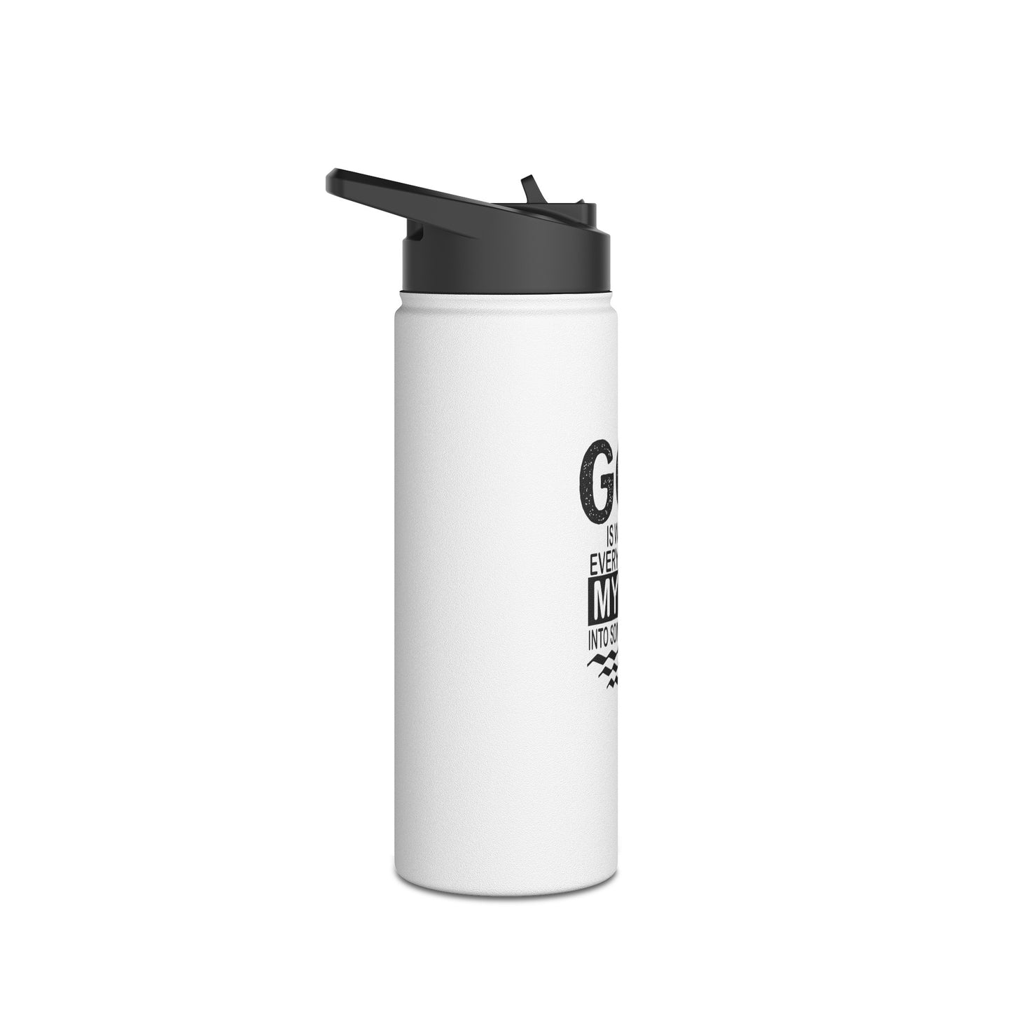 "God is working every detail of my life..." Stainless Steel Water Bottle